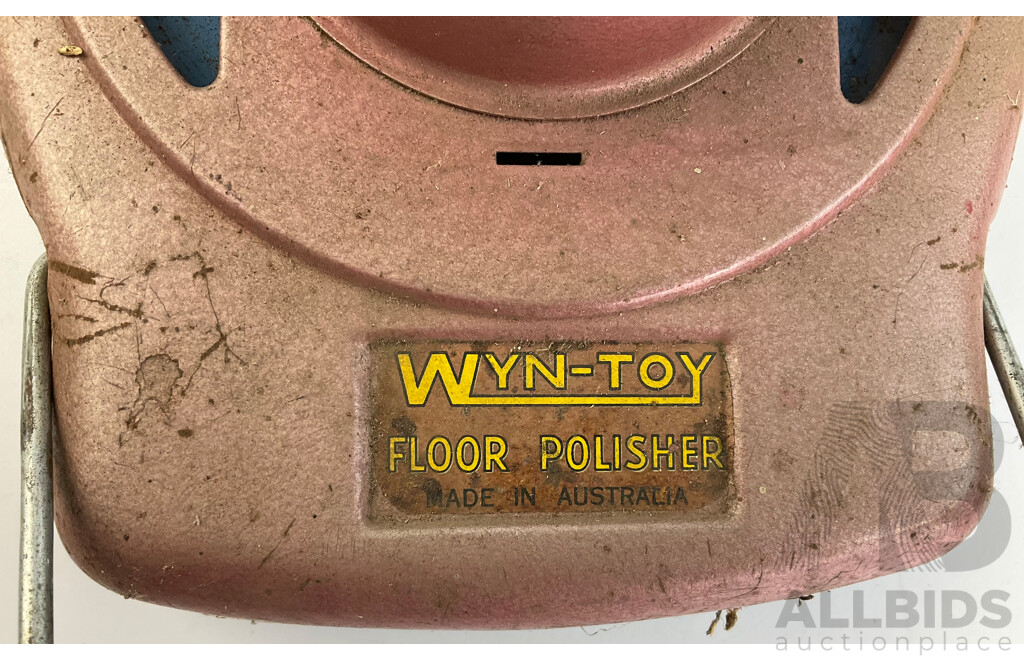 Vintage Wyn-Toys Floor Polisher Toy, Made in Australia