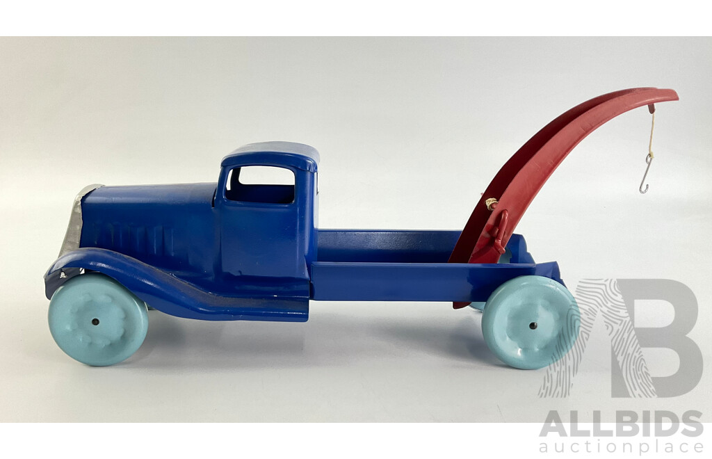 Vintage Pressed Steel Toy Tow Truck