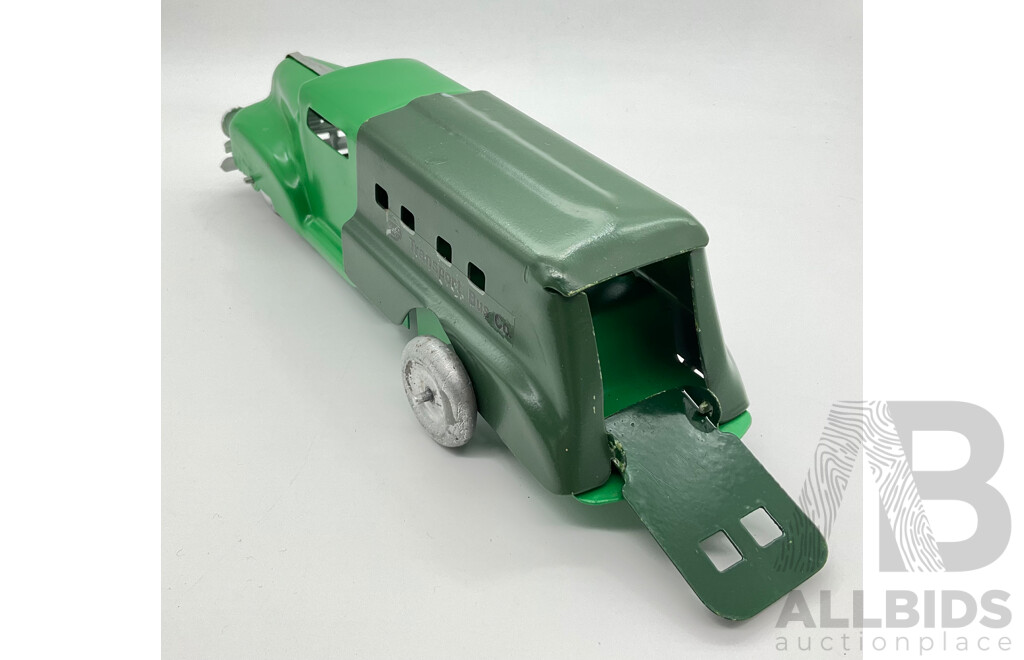 Vintage Presco Pressed Steel Toy Bus