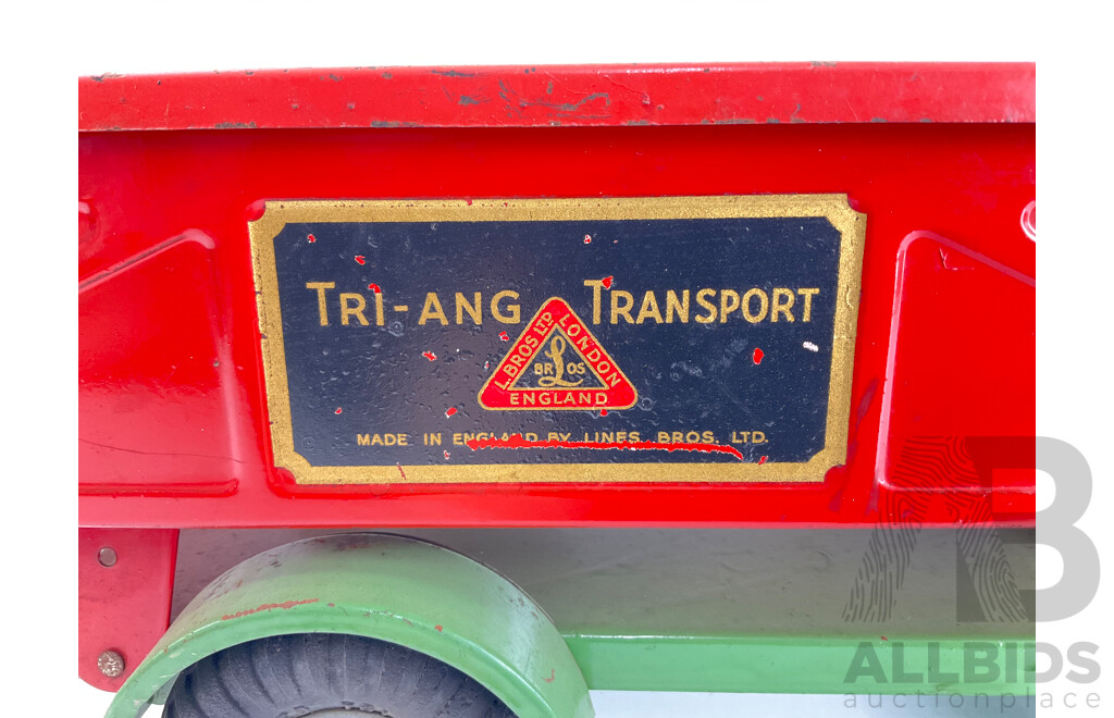 Vintage Tri-Ang Pressed Steel Toy Tipper Truck