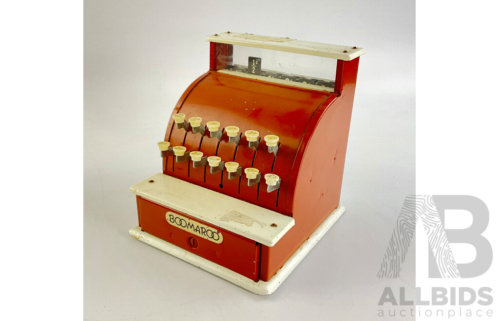 Vintage Boomaroo Steel Toy Cash Register