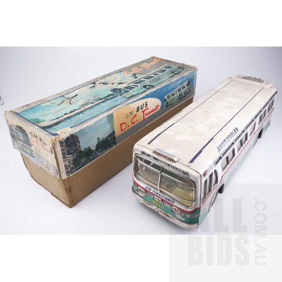 Vintage ATC Tin Toy GM D.C. Transit Bus in Original Box