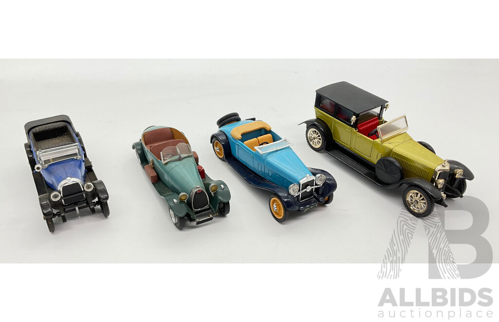 Collection of 1920' and 1930's Diecast Model Cars Including Rio and Solido