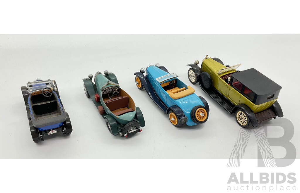 Collection of 1920' and 1930's Diecast Model Cars Including Rio and Solido