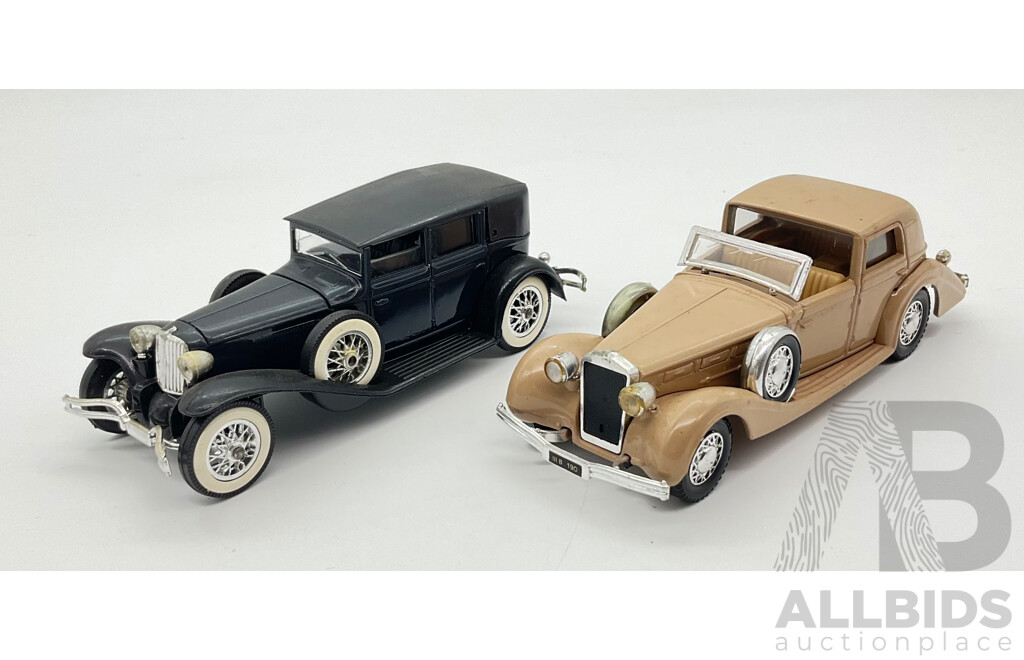 Vintage Solido 1:43 Scale 1939 Delage D8 120 and 1929 Cord L 29