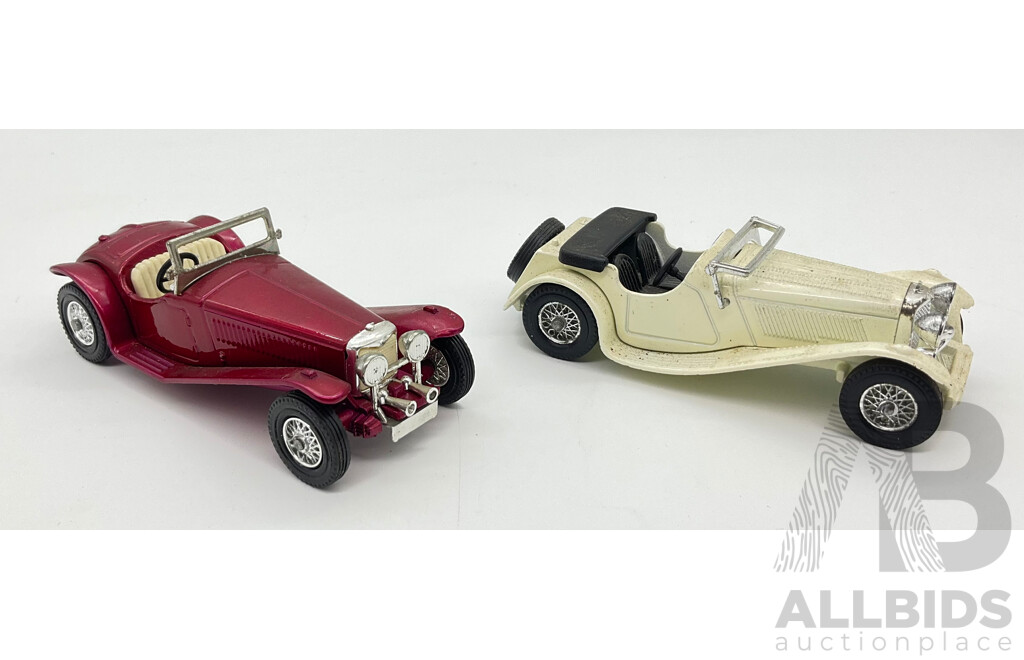 Vintage Matchbox Models of Yesteryear 1936 Jaguar SS 100 and 1934 Riley