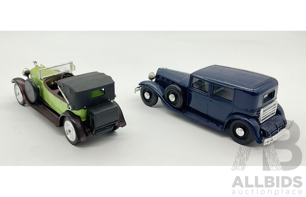 Vintage Solido 1:43 Scale 1934 Renault Reinastella Type RM2 and Hispano-Suiza  Made in France