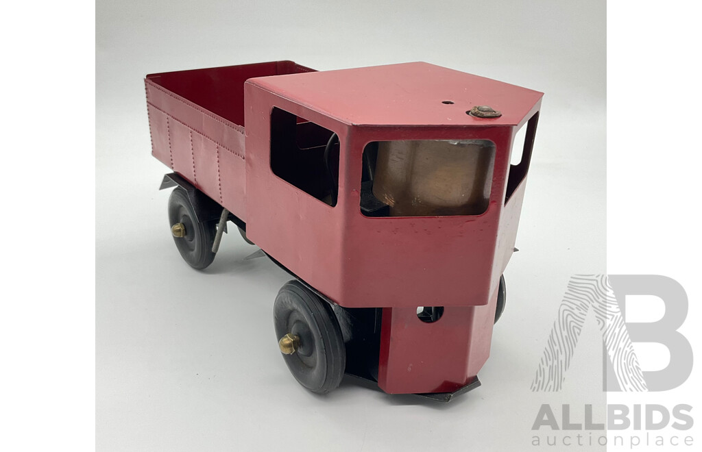 Pressed Steel Live Steam Powered Tipper Truck