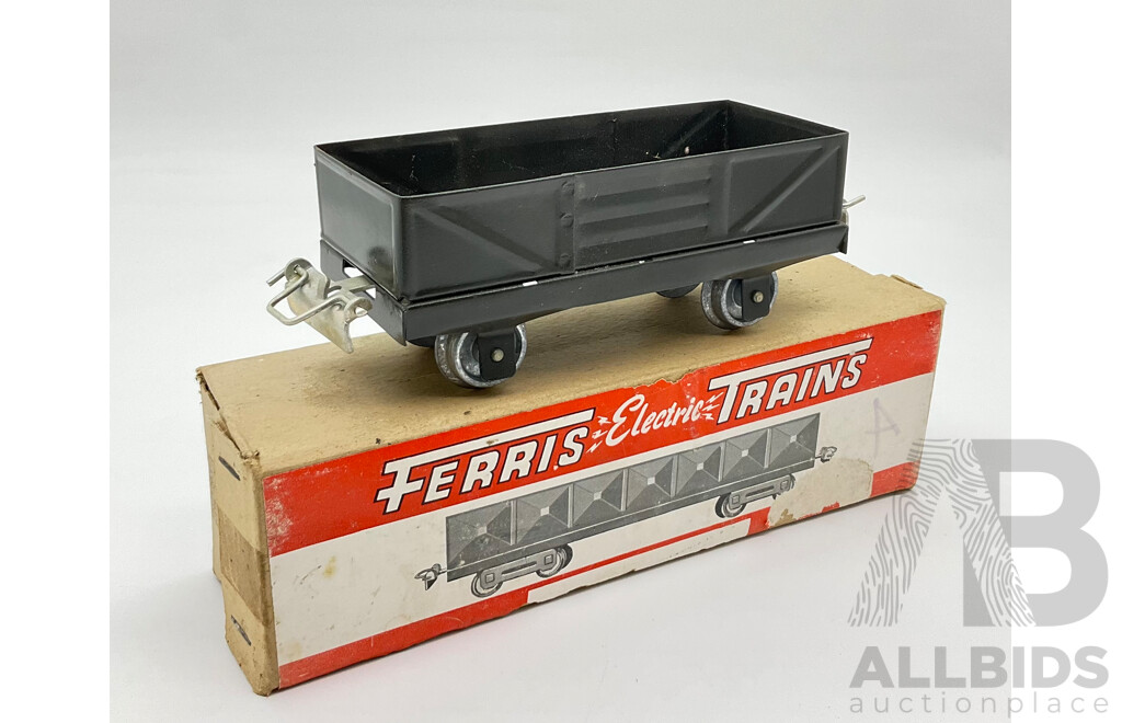 Vintage 'O' Gauge Ferris Electric Trains Coal Wagon in Ferris Box, Made in Australia