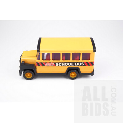 Vintage Buddy L Japan Metal and Moulded Plastic School Bus