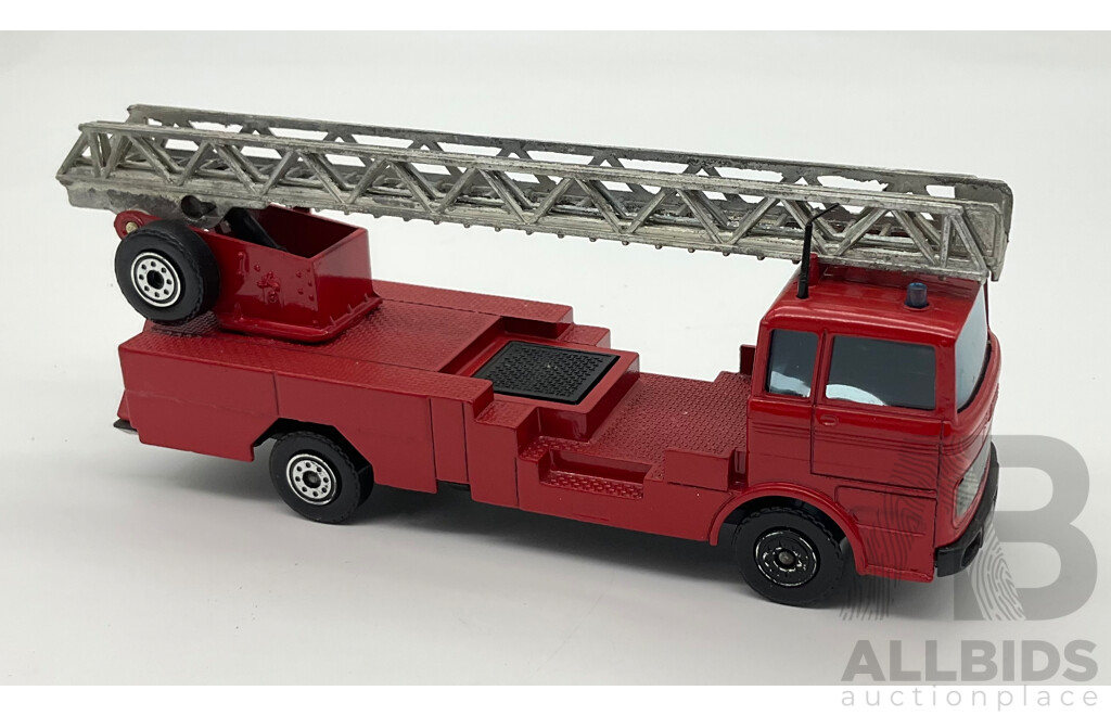 Vintage Solido Mercedes Fire Truck LP-1418, Made in France