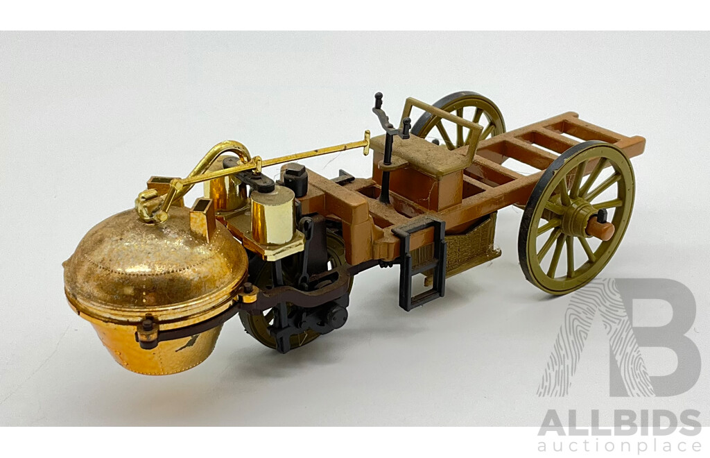 Vintage Brumm 1769 Fardier Vapeur Cugnot Three Wheel Steam Vehicle 1:43 Scale, Made in Italy