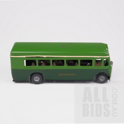 Vintage Tri-Anc Minic Toys Tin Toy Greenline Bus