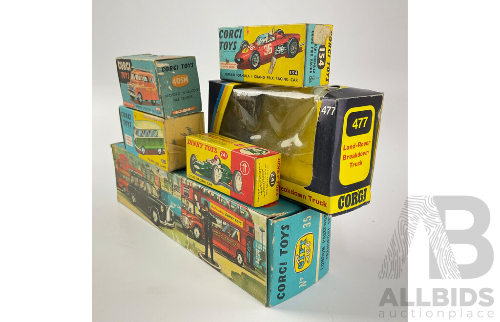 Collection of Ten Corgi and Dinky Toy Boxes