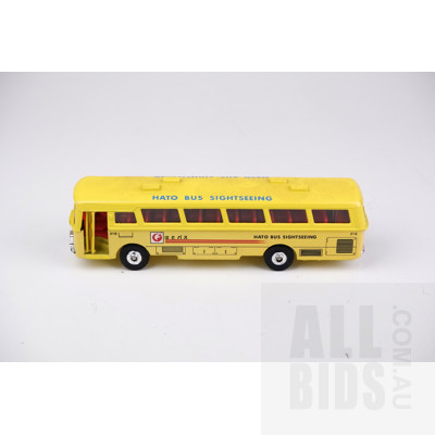 Vintage Yonezawa Toys Japan 1:64 Diecast Mitsubishi Fuso 'Hato Sightseeing' Bus