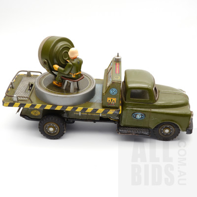 Vintage Tin Army Light Truck - Made In Japan