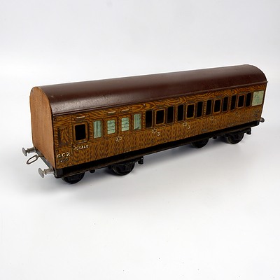 Vintage GCR 860 Guard Wagon Iron, Tin and Timber G Scale Model Carriage 