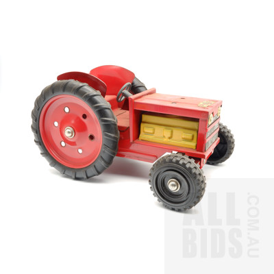 Vintage Tin Wyn Toy Tractor - Made In Australia