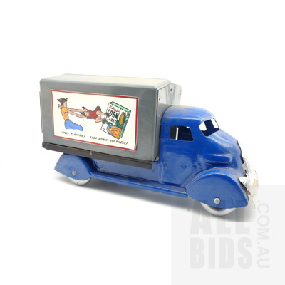Vintage Tin Boomaroo Toys Kellogg's Delivery truck - Made In Australia