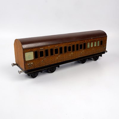 Vintage GCR 860 Guard Wagon Iron, Tin and Timber G Scale Model Carriage 