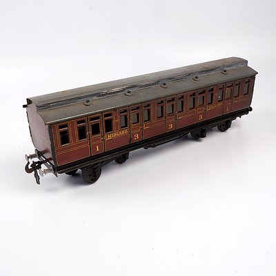 Vintage Midland 13331 Iron and Tin G Scale Model Carriage