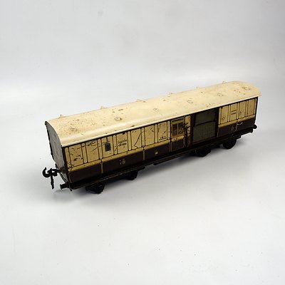 Vintage L & NWR No 1339 Post Office Iron and Tin G Scale Model Carriage