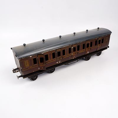 Vintage LMS 2784 Iron and Tin G Scale Model Carriage