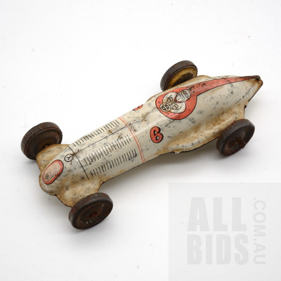 Vintage Tin Racing Car - Made In Australia