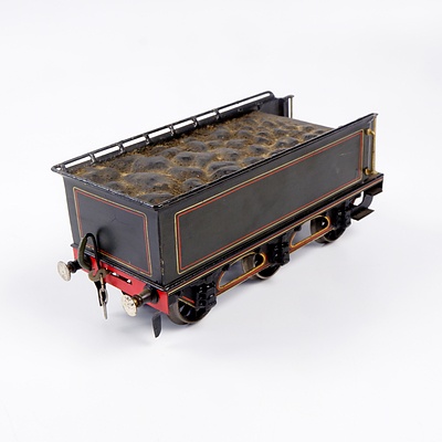Vintage Coal Car Iron and Tin G Scale Model Carriage