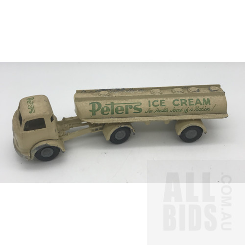 Micro Models GB/27 Truck And Tanker Peter's Ice Cream - Made In Australia