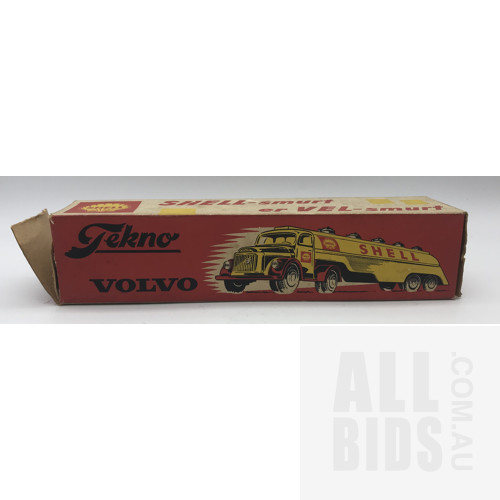 Vintage Tekno Volvo Shell Tanker Truck With Original Box