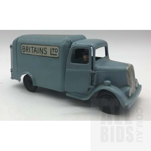 Vintage Britains LTD Tin Van With Working Doors And Driver