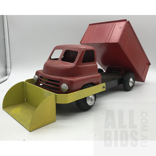 Vintage Tin Dump Truck - Wyn Toy Australia - Red