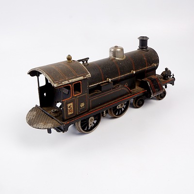 Vintage German I 48 Iron and Tin Motorised G Scale Model Locomotive