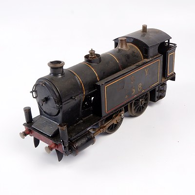 Vintage L & Y  158 Iron and Tin G Scale Model Locomotive