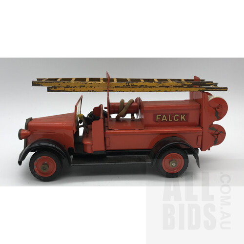 Vintage Tin TONKA Flack Fire Engine - Made In Denmark