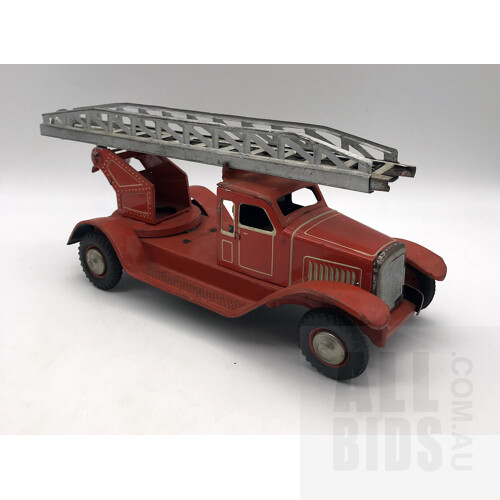 Vintage Tin Fire Engine - Made in Germany