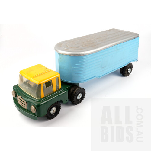 Vintage Tin Boomaroo Truck And Trailer - Made in Australia