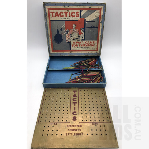 Vintage 'Tactics' Board Game By Metal Wood Repetitions CO. Sydney