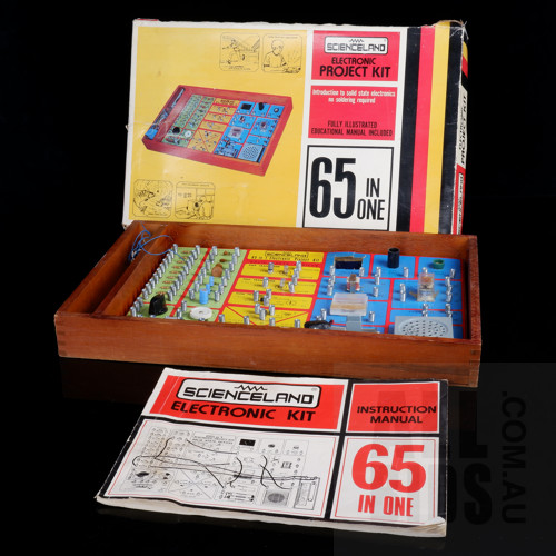 Vintage Scienceland 65 in 1 Electronic Project Kit  -  Scienceland Products Australia