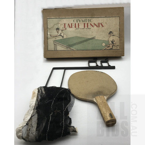 Vintage Olympic Table Tennis Set - Made In Australia