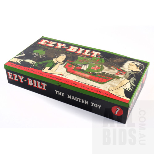 Vintage Ezy-Bilt Australian no 7 master toy set in Tin Box
