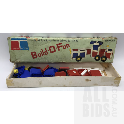 Vintage Tupperware Toys Build-O-Fun Set No.101 - Made In Australia