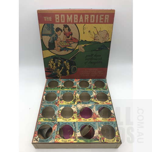 Vintage The Bombardier 1940s Board Game  - Made in Brunswick