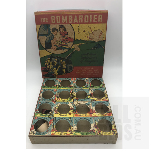 Vintage The Bombardier 1940s Board Game  - Made in Brunswick