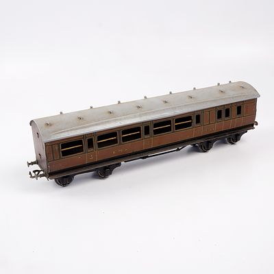 Vintage O Scale LMS 9343 3rd Class Passenger Car Model Carriage