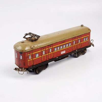 Vintage Electric O Scale Ferris C3469 Class Passenger Car Friction Motor Model Carriage