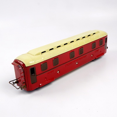 Vintage O Scale French JEP Paris Mail Car Model Carriage