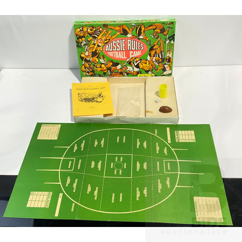 Vintage Australian Rules Football Board Games, Up There Cazaly and Aussie Rules Football Game