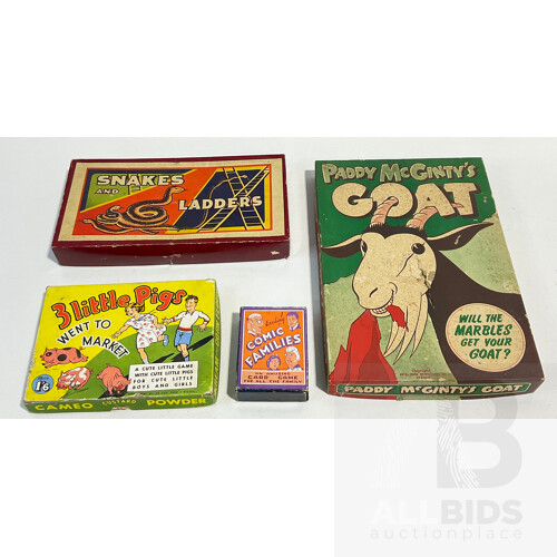 Vintage Games, Snakes and Ladders, 3 Little Pigs, Comic Families, Paddy Mcginty’s Goat (4)